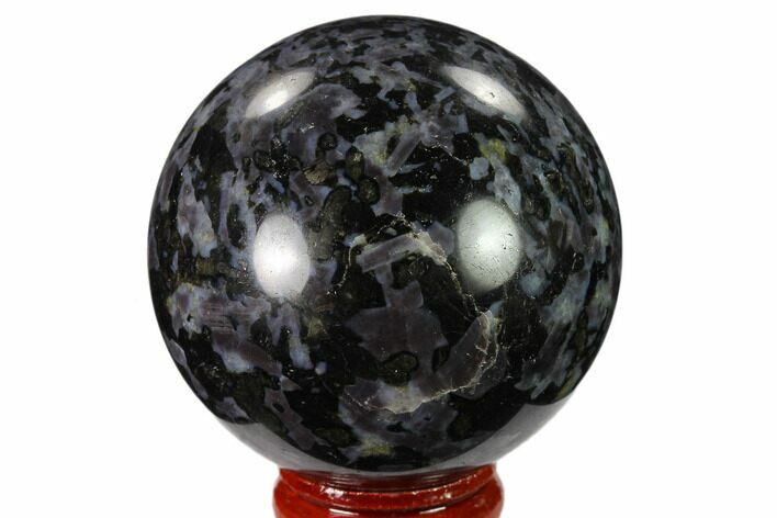 Polished, Indigo Gabbro Sphere - Madagascar #135780
